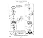 Whirlpool DU8750XT1 pump and motor diagram