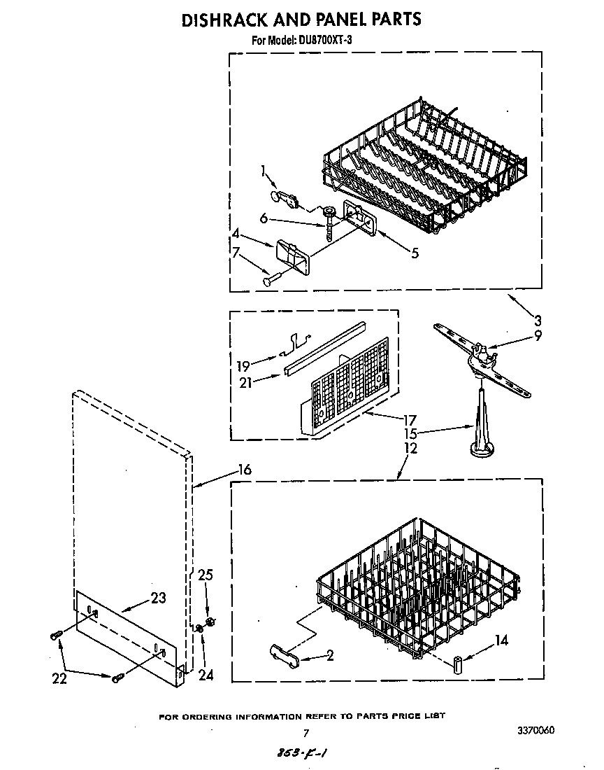 Dishrack and panel