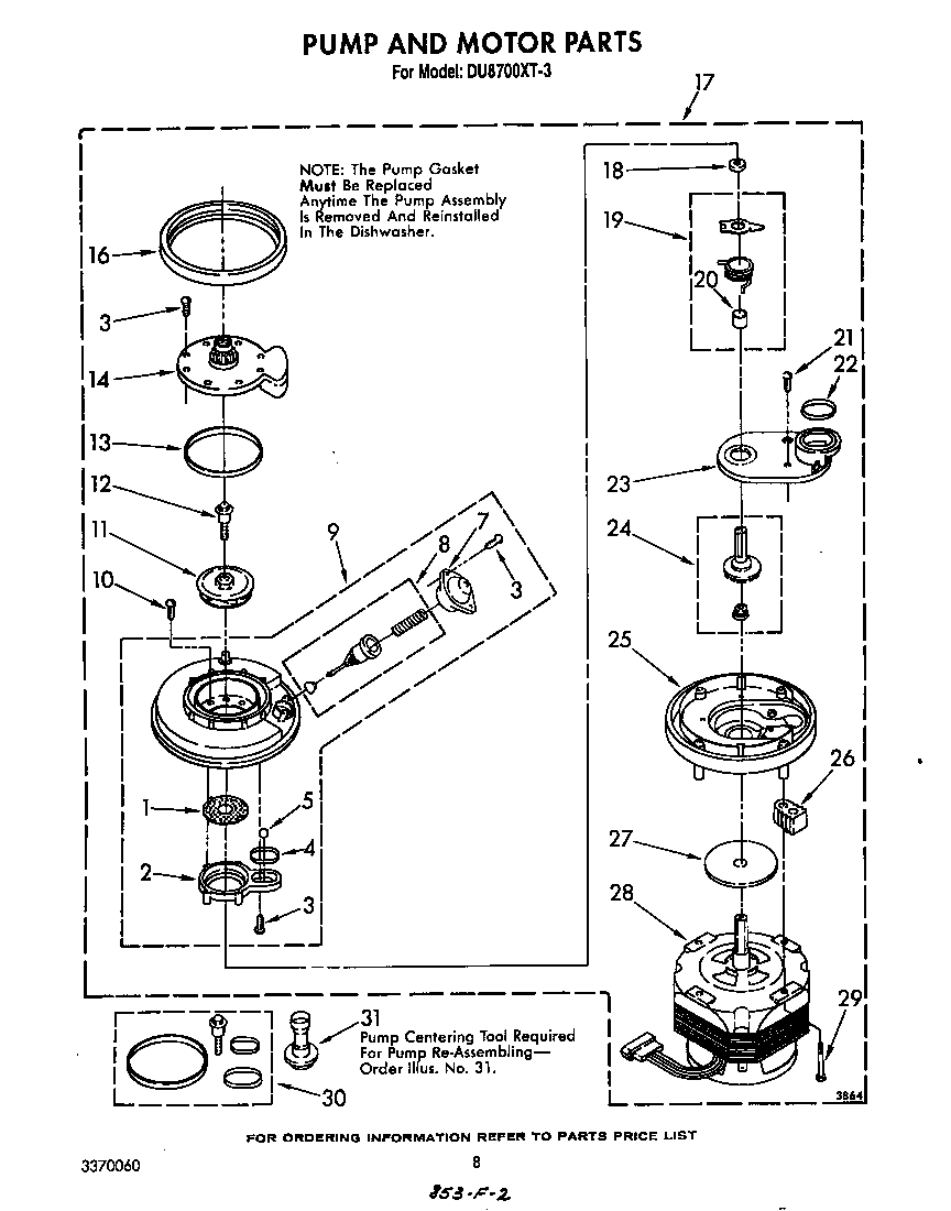 Pump and motor