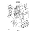 Whirlpool GDU8700XT0 door diagram