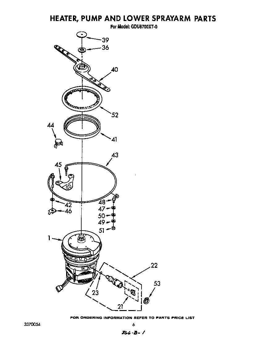 HEATER, PUMP, AND LOWER SPRAYARM