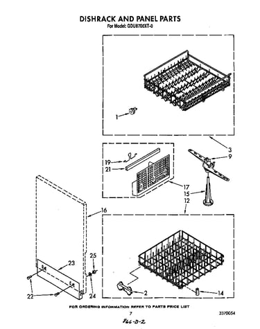 Dishrack and panel