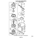 Whirlpool DP8350XVN0 pump and motor diagram