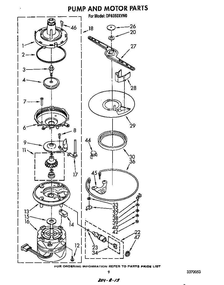 Pump and motor