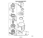 Roper WU4400V1 pump and motor diagram