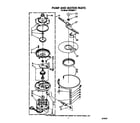 Roper WU3006V1 pump and motor diagram