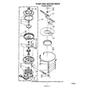 Roper WU3000V1 pump and motor diagram