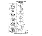 Roper WU4400V0 pump and motor diagram
