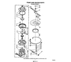 Whirlpool DU1099XT3 pump and motor diagram