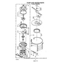 Whirlpool DP3000XRN4 pump and motor diagram