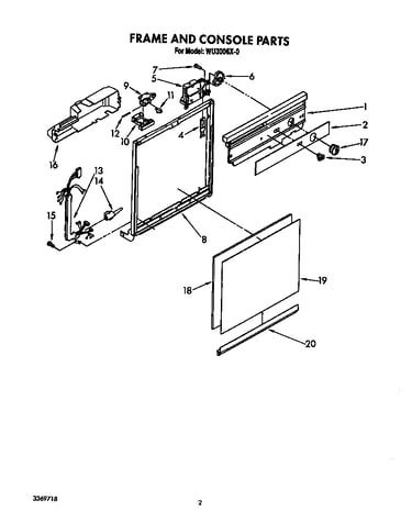 Frame and console