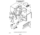 Whirlpool TUD3000W0 tub assembly diagram