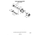 Whirlpool TUD3000W0 pump and motor diagram