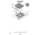 Whirlpool TUD3000W0 dishrack diagram