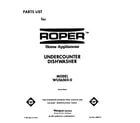 Roper WU5650X0 front cover diagram