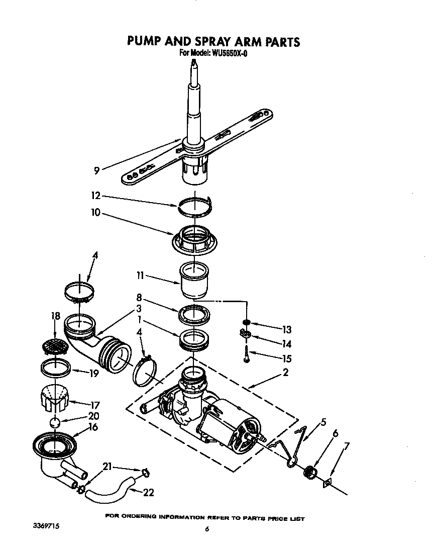 PUMP AND SPRAY ARM