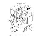 Roper WU4400X0 tub assembly diagram