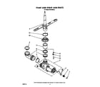 Roper WU4400X0 pump and spray arm diagram