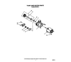 Roper WU4400X0 pump and motor diagram
