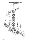 Pump and spray arm