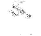 Roper WU3000X0 pump and motor diagram