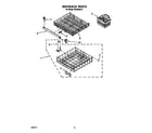 Roper WU3000X0 dishrack diagram