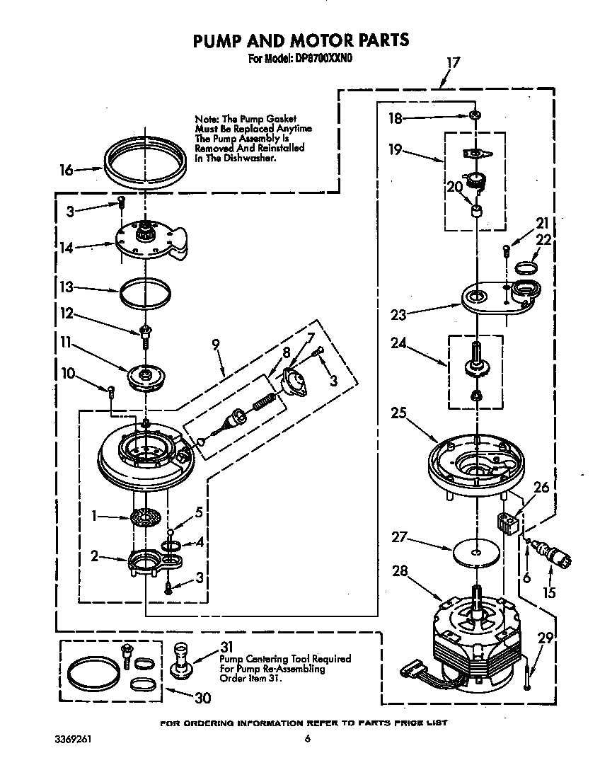 Pump and motor