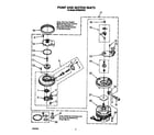 Whirlpool DP8500XXN0 pump and motor diagram