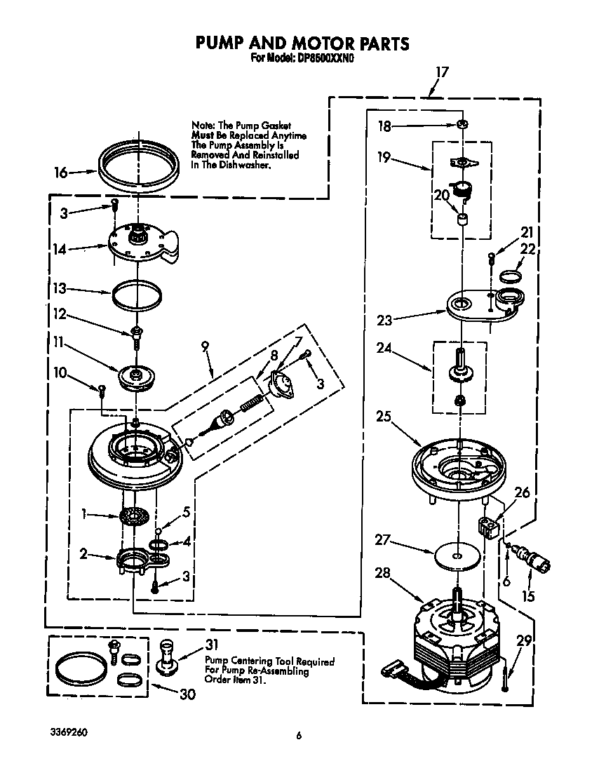 Pump and motor