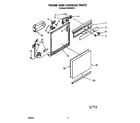 Whirlpool DU4099XX1 frame and console diagram