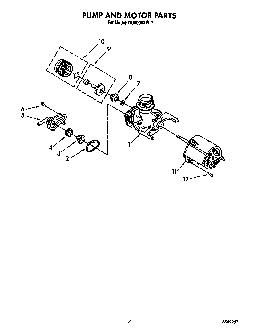 Pump and motor