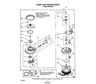 Whirlpool DU9000XR6 pump and motor diagram