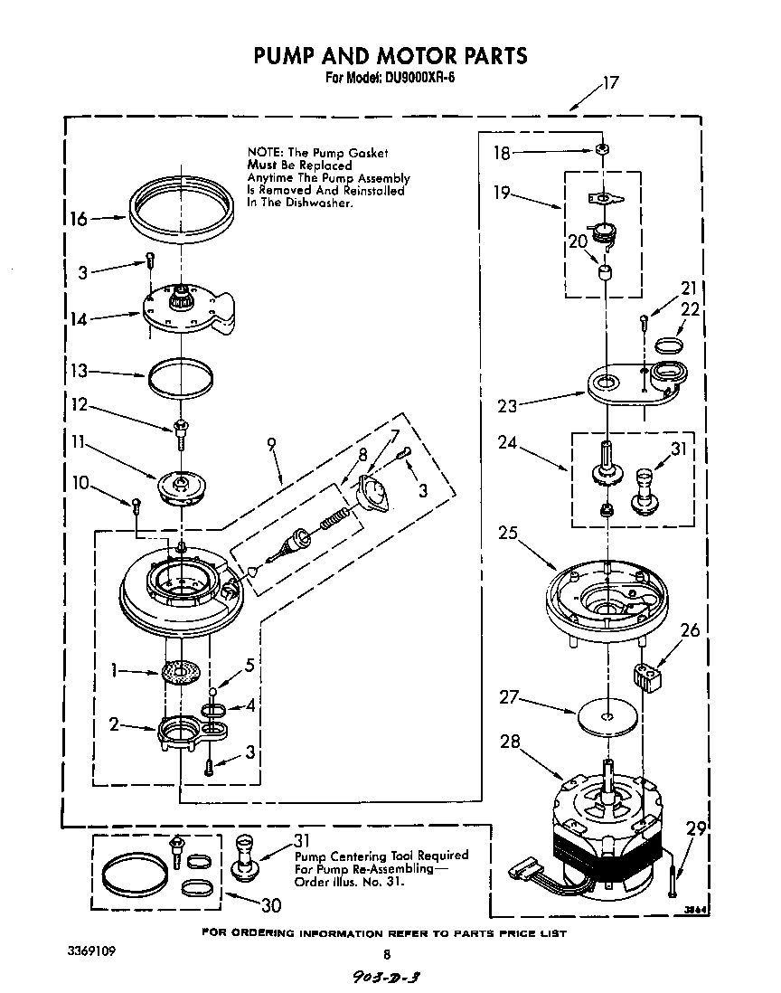 Pump and motor
