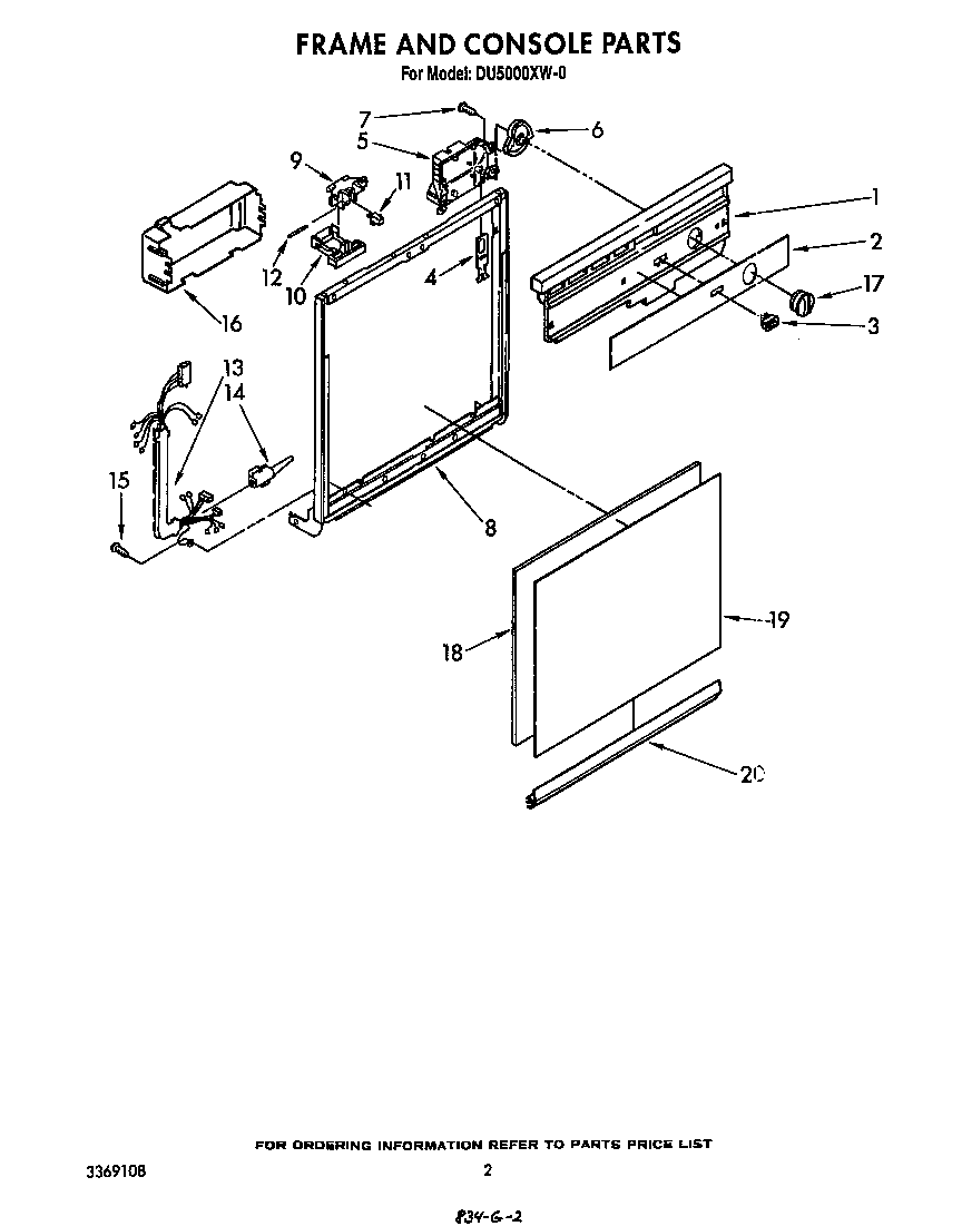 Frame and console