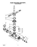 Pump and spray arm