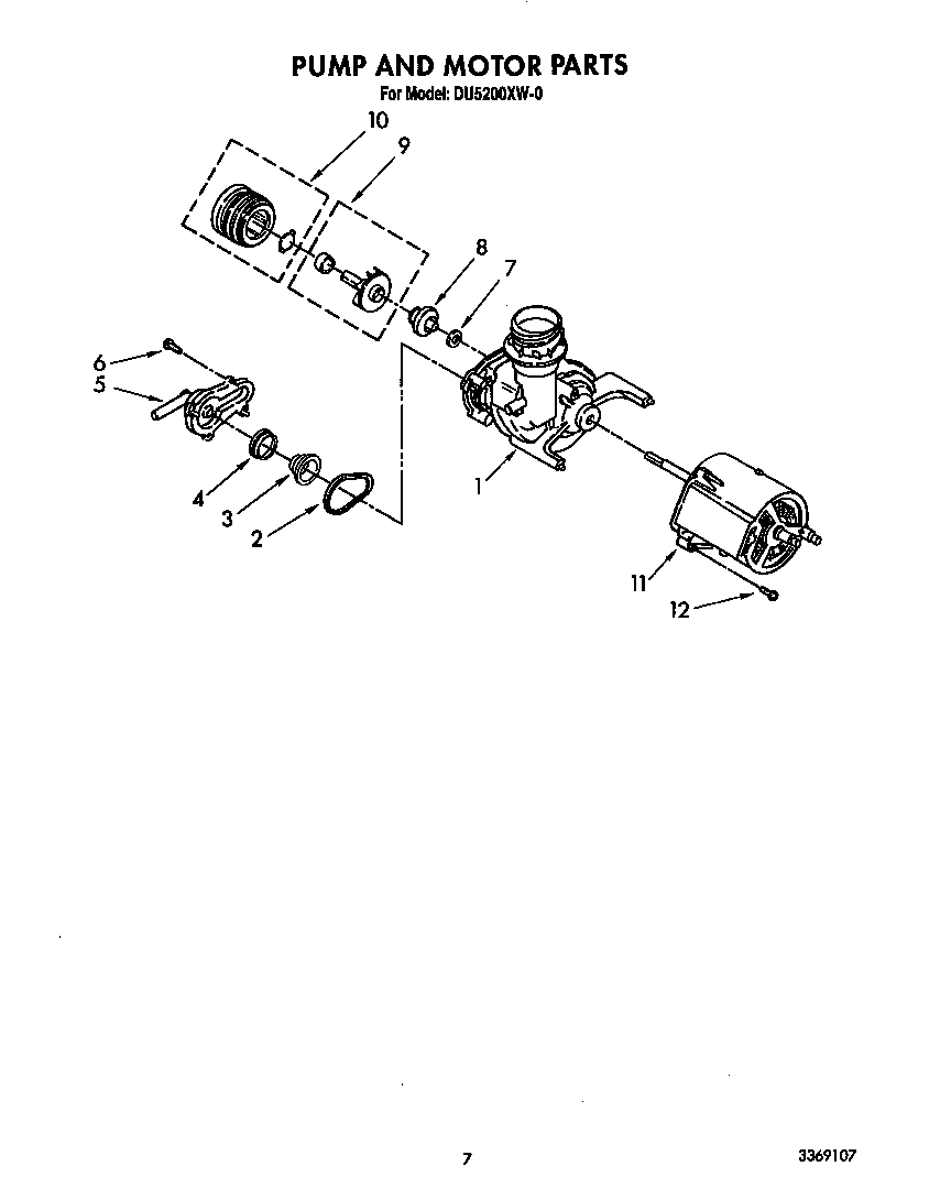 Pump and motor