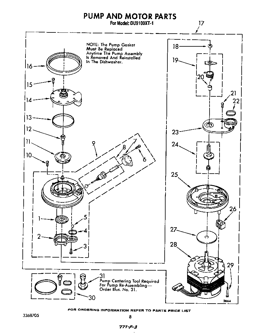 PUMP AND MOTOR