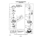 Whirlpool DU9100XT1 pump and motor diagram