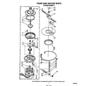 Whirlpool DU8100XT2 pump and motor diagram