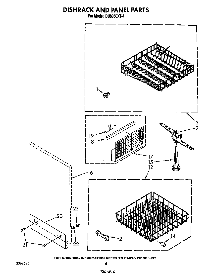Dishrack and panel