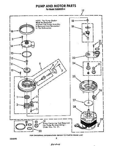 Pump and motor