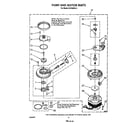 Whirlpool DU7600XS3 pump and motor diagram
