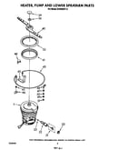 Heater, pump, and lower sprayarm
