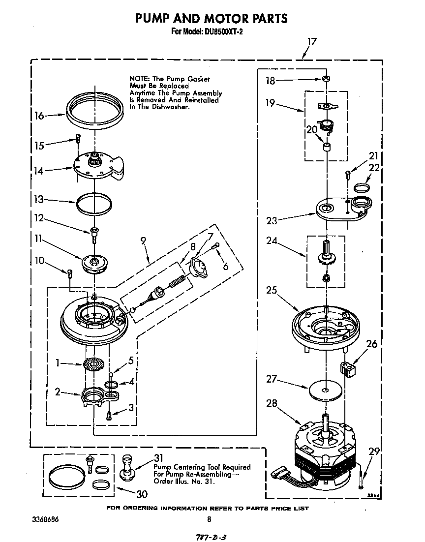Pump and motor
