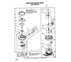 Whirlpool DP8700XTN3 pump and motor diagram