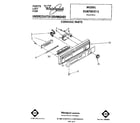 Whirlpool DU8700XT2 console diagram