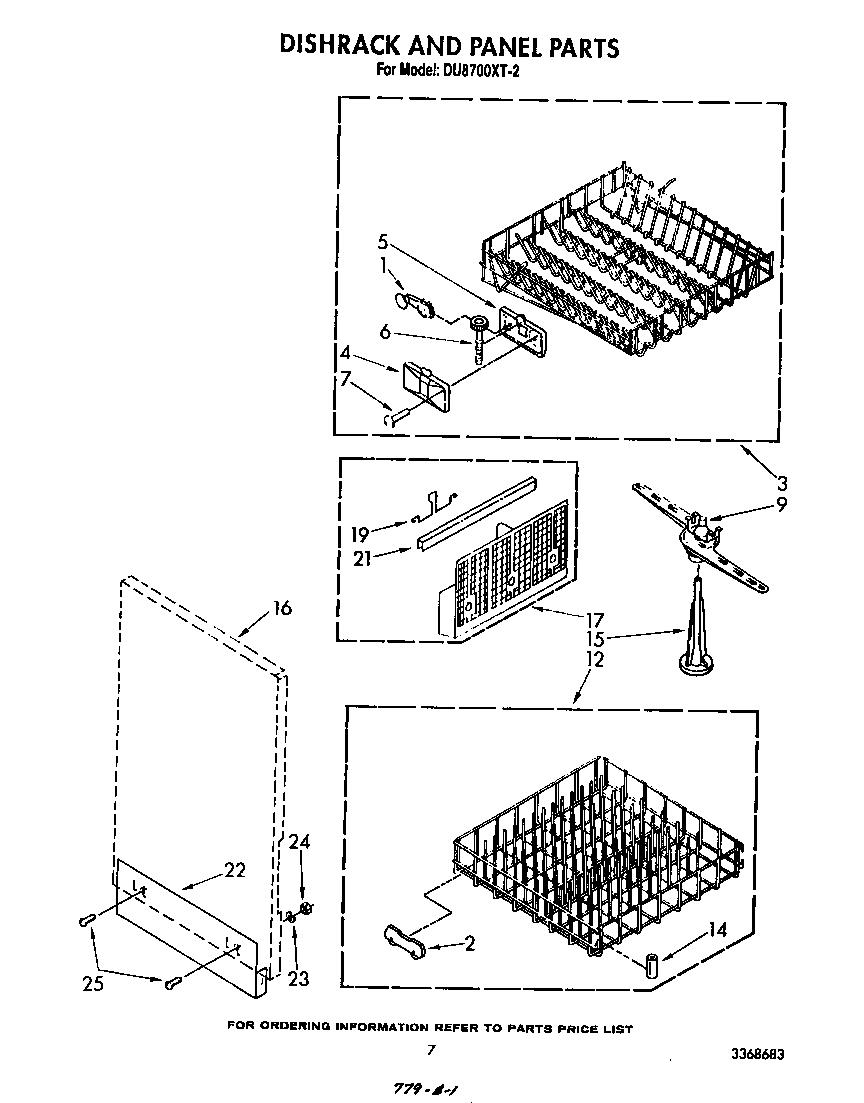 Dishrack and panel