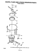 Heater, pump and lower spray arm