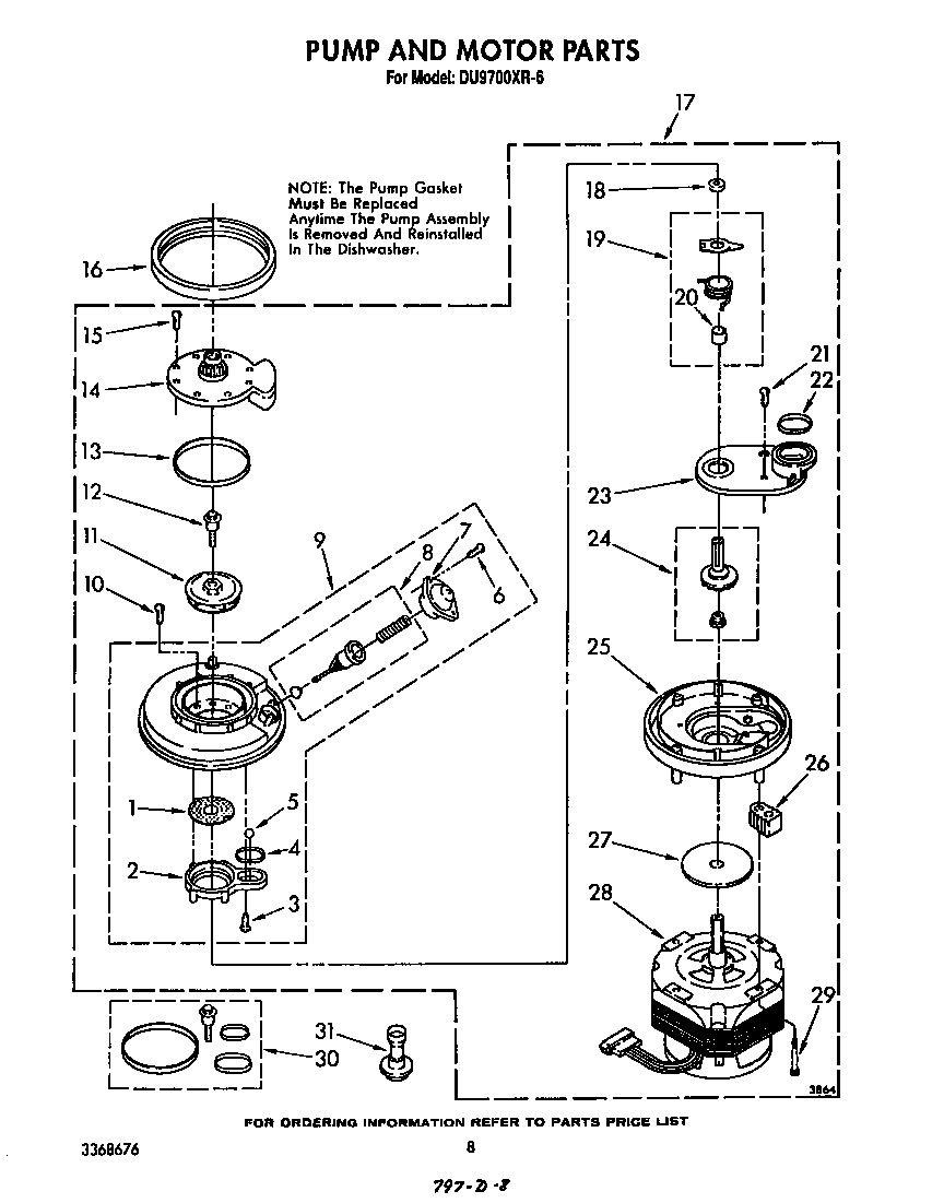 Pump and motor