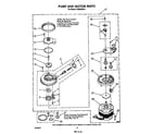 Whirlpool DU9000XR4 pump and motor diagram